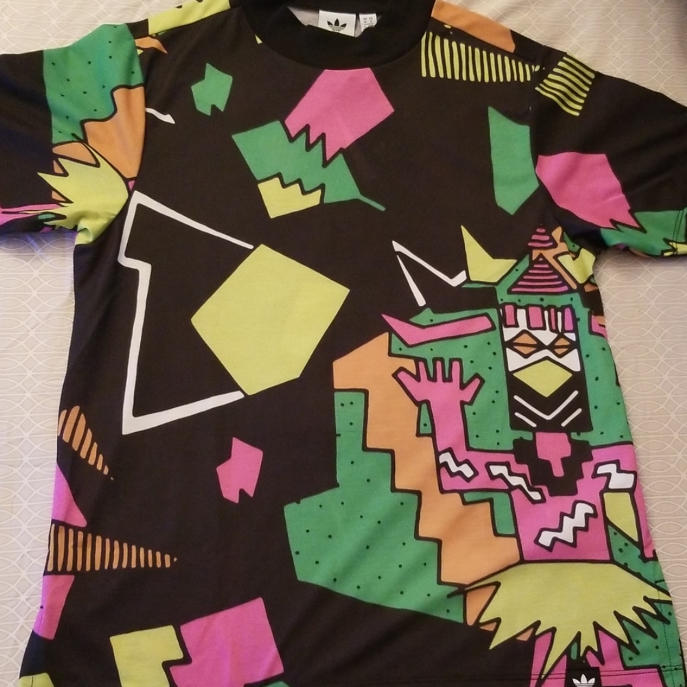 NWT Adidas Multi-colored Neon and Black CM T-Shirt